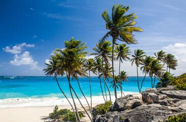 Fototapeta na wymiar Bottom Bay beach in Barbados