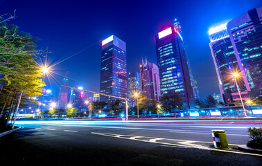 The road in the city of shenzhen,china