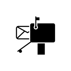 mailbox icon glyph style design