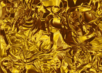 Gold foil paper decorative texture background for artwork - Illustration 