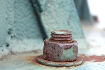 old rusty bolt