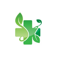 Nature health herbal medicine logo