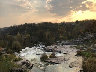 river in the mountains