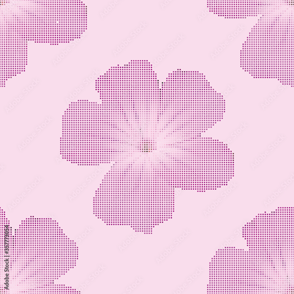 Poster purple flower pattern print repeat background design