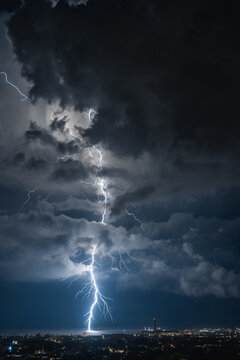 lightning in the night
