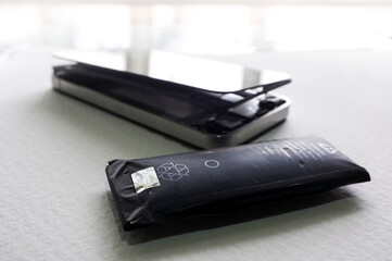 Swollen mobile phone battery. Expired or low quality Phone Battery Replacement