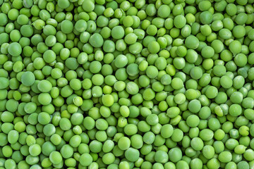 fresh green peas background texture top view