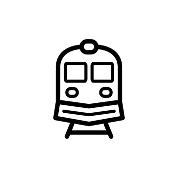 train icon logo illustration design