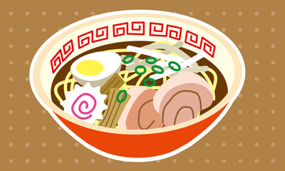 丼に盛り付けられた温かいラーメン