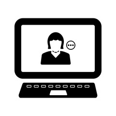  Business Information Icon. Women info icon