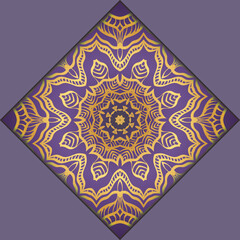 Modern Vector Template With Tribal Mandalas. For Brochure, Flyer, Cover, Magazine