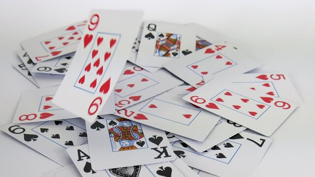 playing cards dropping, through card, casino, gambling, game, blackjack, set, playful, deck, illustration, gambler, animation