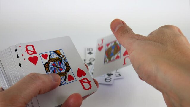 Timelapse, time lapse, visual effect, hands playing cards, fast motion, visual effect, illustration, gambling, blackjack, playful