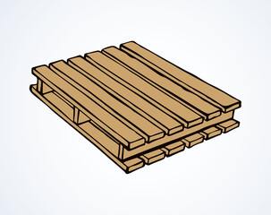 Pallet. Vector drawing