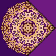 Mandala background for book cover, invitation. Vector illustration