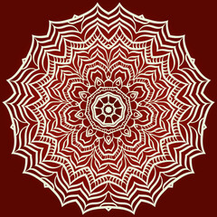 Decorative mandala flower ornament. pattern. vector. Tribal Ethnic Arabic, Indian, motif. for fashion design, wallpaper, invitation