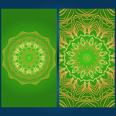 Flyer pages Ornament Illustration Concept with Mandala. Vintage Art Indian, Magazine. Decorative Layout Design. Vector