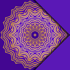 Card Template With Mandala Pattern. For Business Card, Meditation Class. Illustration. Vector