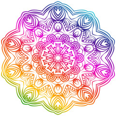 Vector Background With Mandala. Decorative Elements. Arabic, Indian, Ottoman Motifs.