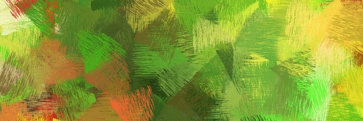 colorful brush strokes background with olive drab, pastel orange and dark olive green. graphic can be used for banner, web, poster or creative fasion design element