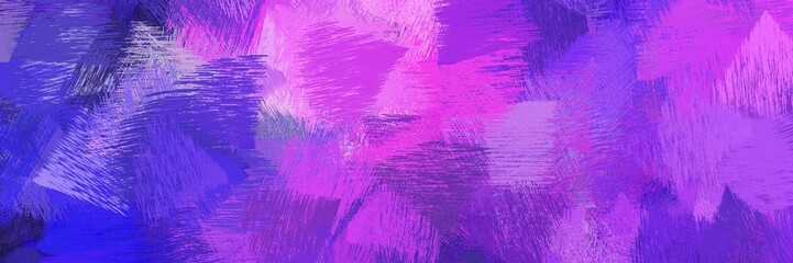 abstract brush strokes background decoration with blue violet, dark slate blue and orchid. graphic can be used for art prints, web, poster or creative fasion design element