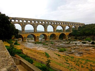 Europe, France, Occitanie, Gard, village of Vers Pont du Gard, the Pont du Gard