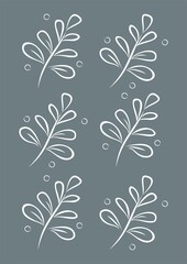 Vector floral pattern. Vector illustration. Design element for textiles, wallpaper, t-shirts, packaging, postcards, brochures, posters and other uses.