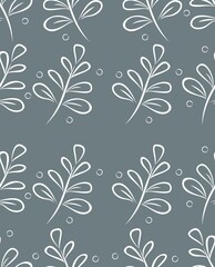 Vector floral pattern. Vector illustration. Design element for textiles, wallpaper, t-shirts, packaging, postcards, brochures, posters and other uses.