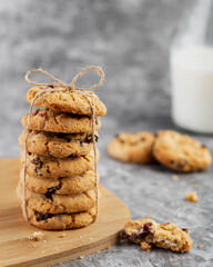 Stack of cookies with wilk © Mexrix