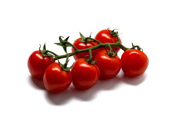 cherry tomatoes isolated on white background
