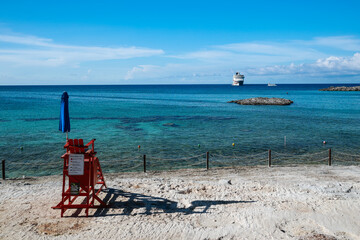 view of beautiful seaside island  in daily 