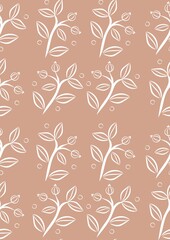 Vector floral pattern. Vector illustration. Design element for textiles, wallpaper, t-shirts, packaging, postcards, brochures, posters and other uses.