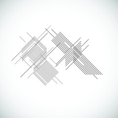 Abstract Hipster Lines Background . Vector .