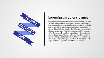 vector illustration of happy father's day