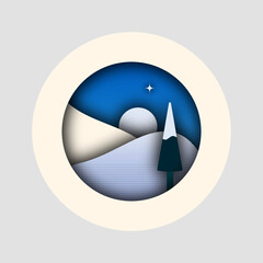 vector illustration of an abstract blue background