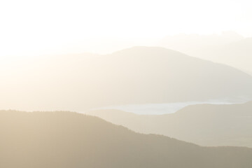 misty morning in the mountains