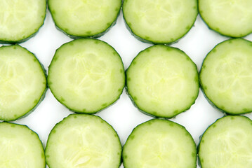 cucumber slices background