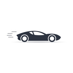 vector symbol sport car icon on white background in flat style