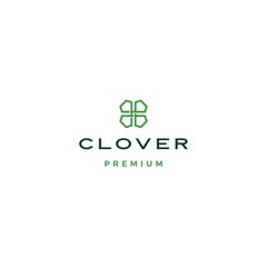 clover leaf logo vector icon illustration