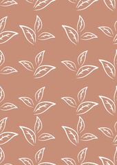 Fototapeta premium Vector floral pattern. Vector illustration. Design element for textiles, wallpaper, t-shirts, packaging, postcards, brochures, posters and other uses.