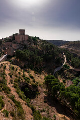 medieval castle in ancient town in spain