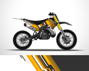 Motocross wrap decal and vinyl sticker design.