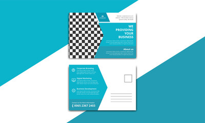 Creative business postcard design