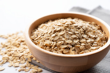 Oatmeal on a marble background