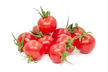 tomatoes isolated on white background.