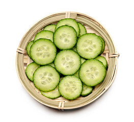 cucumber on a white background