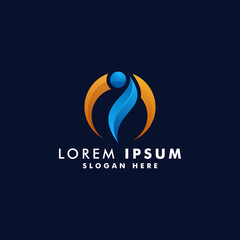Obraz premium Letter I logo template modern design vector illustration