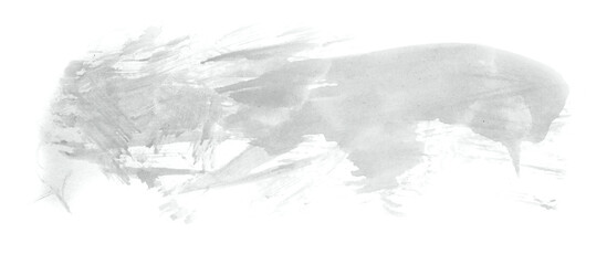 Abstract watercolor background hand-drawn on paper. Volumetric smoke elements. Neutral Gray color. For design, web, card, text, decoration, surfaces.
