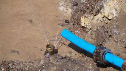 Burst pipe or leaking pipe should be repaired immediately