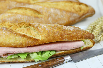 sandwich jambon salade 